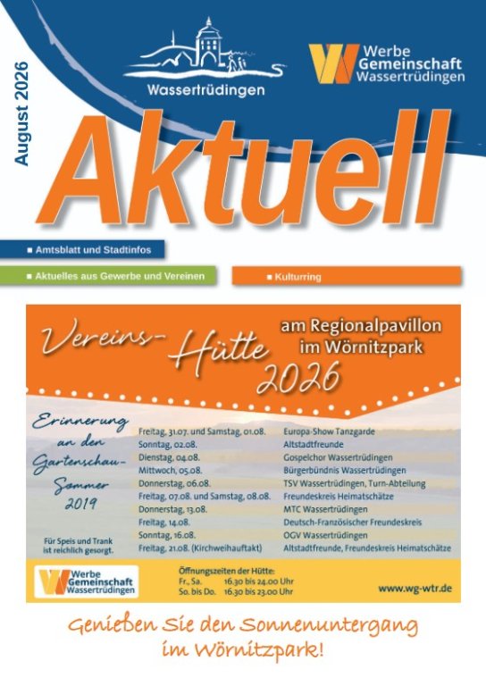 Titelbild Aktuell August 2026